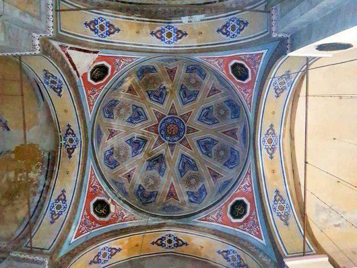 Gül Camii kubbe içi fotoğrafları (Azize Teodosya Kilisesi) - interior the dome of Gül Mosque photos (The Mosque of the Rose)