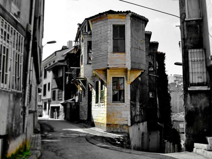 İstanbul tarihi Balat sokak ve evleri - Historical Balat streets and houses