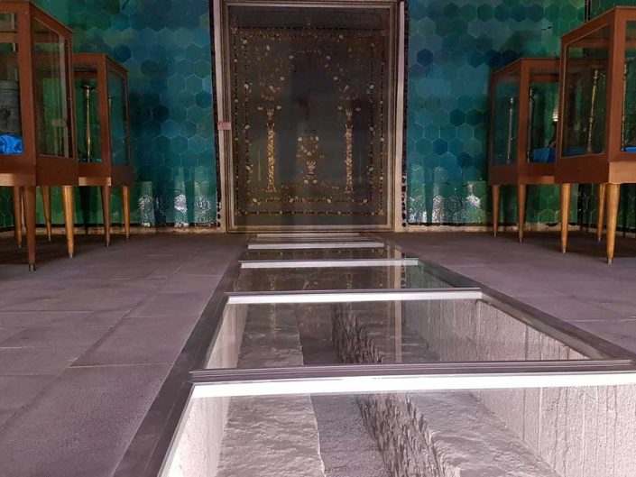 Konya gezilecek yerler Sahip Ata Külliyesi özgün döşemesi - Places to visit in Konya Sahip Ata Museum original flooring