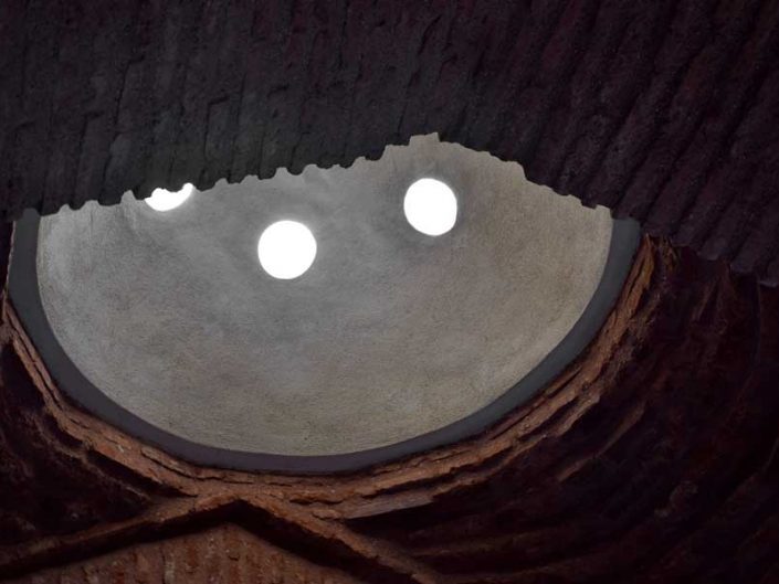 Küçük Mustafa Paşa Hamamı soğukluk bölümü kubbesi - Kucuk Mustafa Pasha historical bath frigidarium dome