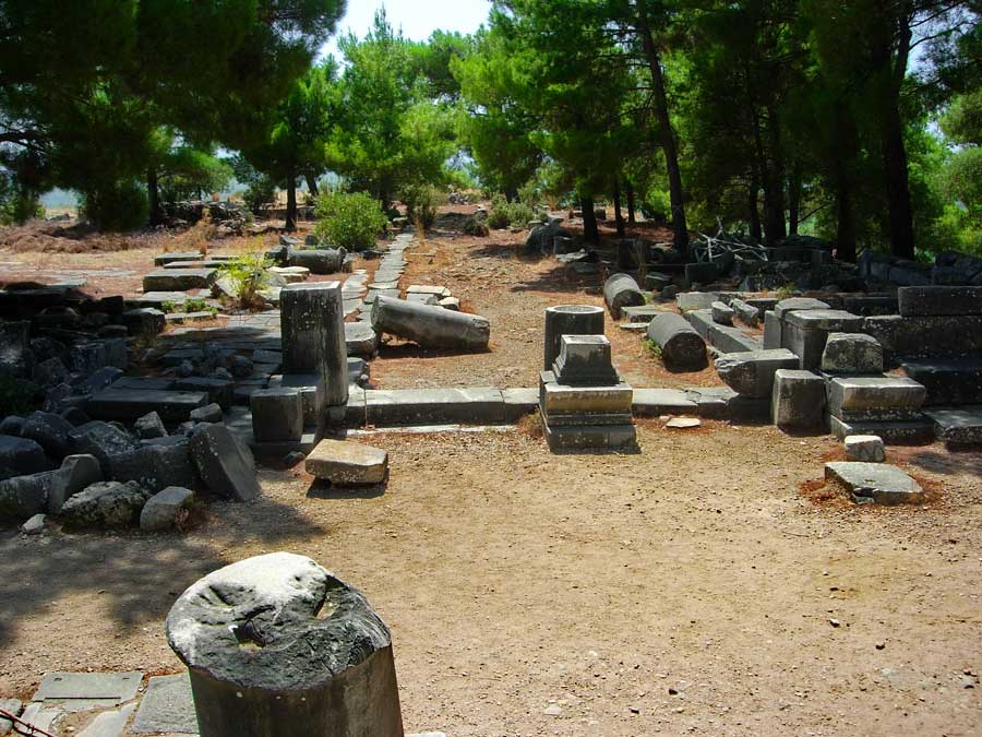 Aydın Söke antik kentler Priene antik kenti fotoğrafları - Priene ancient city photos