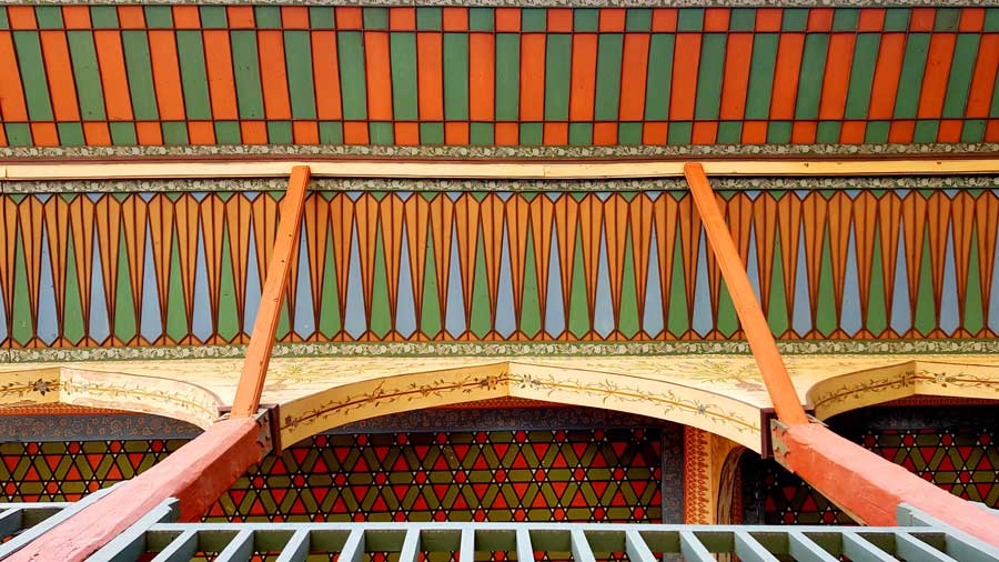 Bakibey Konağı fotoğrafları açık sofa cephesi ve saçak detayı - Bakibey mansion open-sofa and eaves details