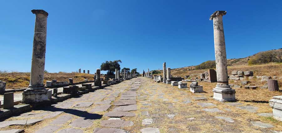 Asklepion Tıp Merkezi Yolu Via Tecta - Via Tecta (the sacred way in the Asclepieion)