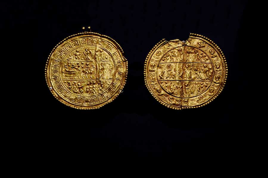 İstanbul Arkeoloji Müzeleri altın Madalyonlar M.S.6.yy - Istanbul Archaeological Museums Gold Medallions 6th Century CE