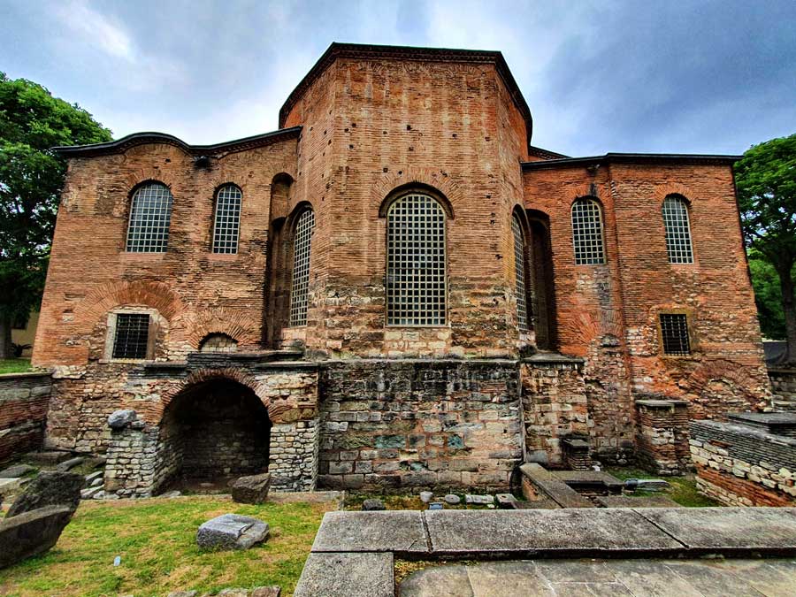 İstanbul Aya İrini Kilisesi apsis cephesi - Istanbul Hagia Irene Church apsis facade