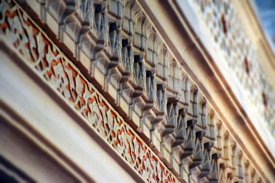 Beyazıt Camii Müezzin Mahfili mermer süslemeleri - Beyazıt Mosque prayer's lodge marble decorations
