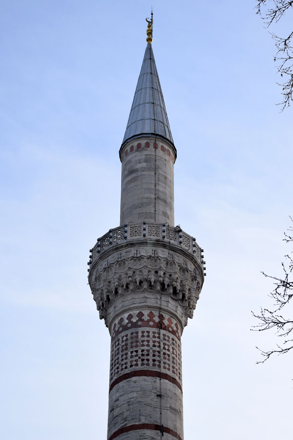 Beyazıt Camii minare ve şerefe süsleme detayları - Beyazıt Mosque minaret balcony decorations