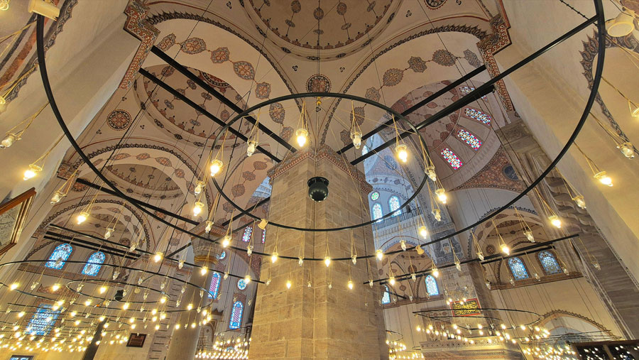 İstanbul Beyazıt Camii içi fotoğrafları - İstanbul Beyazıt Mosque interior photographs