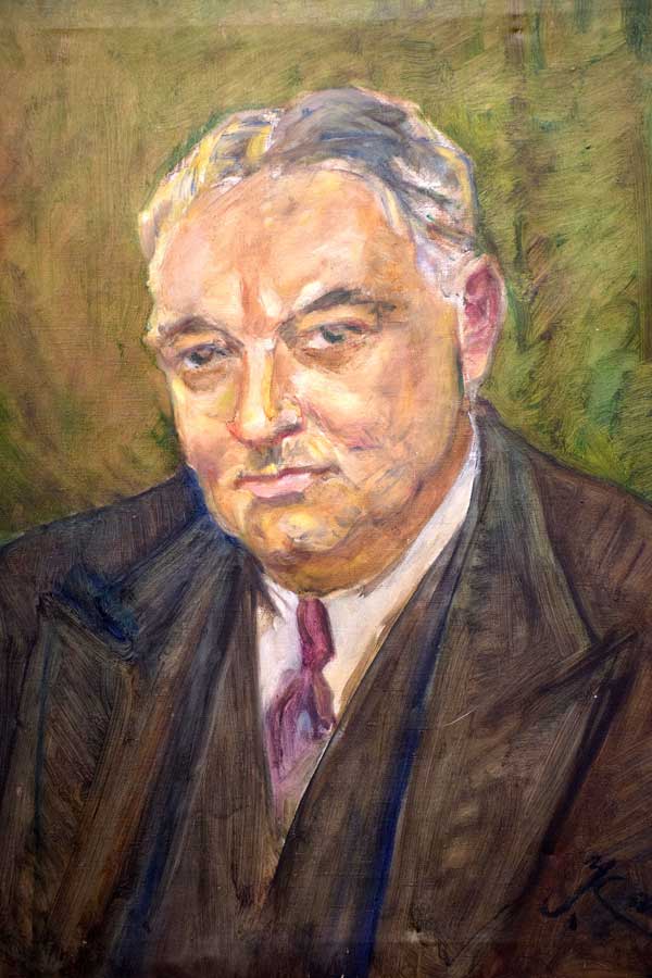 İstanbul Resim ve Heykel Müzesi, İbrahim Çallı, Şair Yahya Kemal'in Portresi, Tuval üzerine yağlıboya - Istanbul Painting and Sculpture Museum, Portrait of Poet Yahya Kemal, Oil on canvas