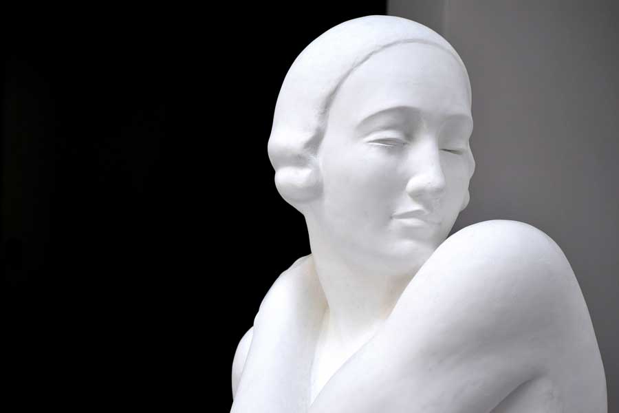 İstanbul Resim ve Heykel Müzesi, Nermin Faruki, Nü, Alçı, (1930) - Istanbul Painting and Sculpture Museum, Nude, Plaster