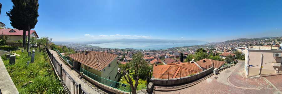 Orhan Camii haziresi manzarası - Orhan Mosque graveyard landscape