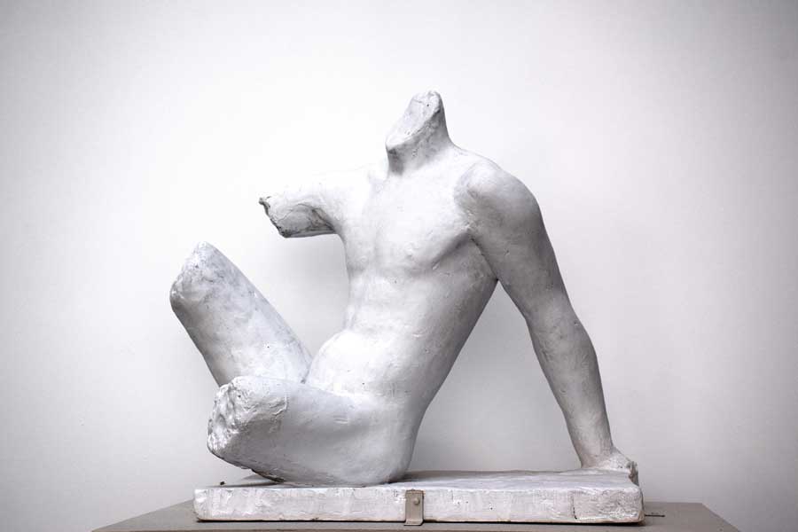 İstanbul Resim ve Heykel Müzesi, Zühtü Müridoğlu, Tors, Alçı (1934-1935) - Istanbul Painting and Sculpture Museum, Torso, Plaster