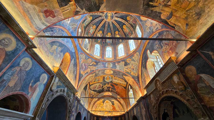 Kariye Camii Parekklesion tavan freskleri - The Chora Parekklesion ceiling and frescoes