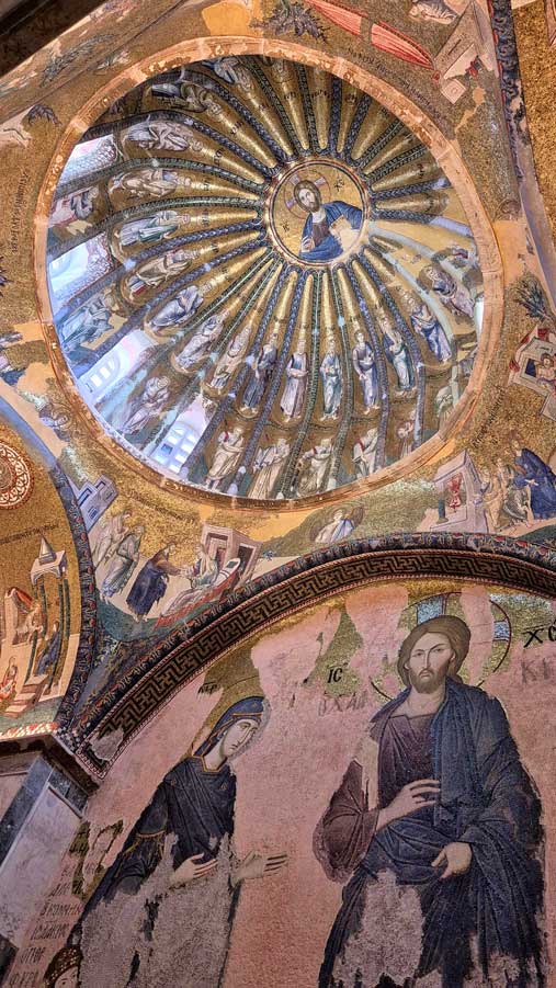 Kariye Camii mozaikleri Deesis mozaiği ve İsa'nın Ataları mozaiği - Mosaics of The Chora, Ancestors of Jesus and Deesis mosaic