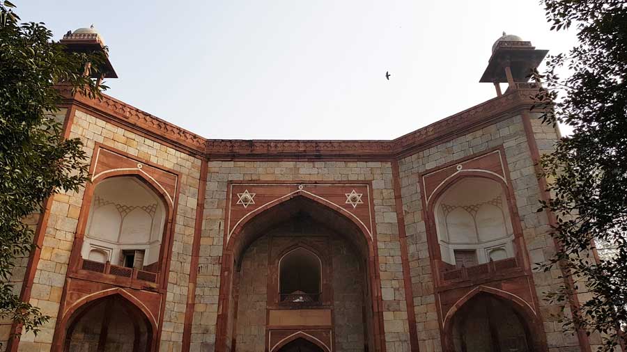 Hindistan Delhi Nizamuddin bölgesi Hümayun Türbesi Batı Kapısı - Humayun's Tomb's Complex West Gateway