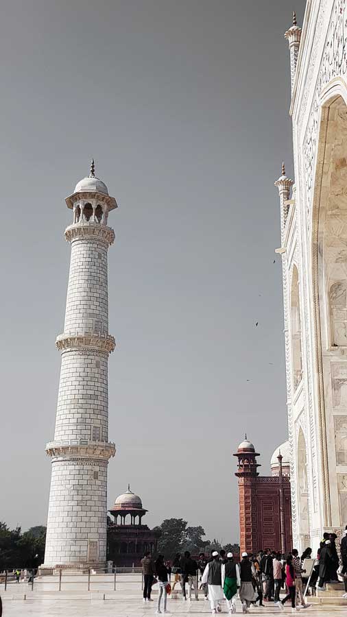 Tac Mahal fotoğrafları cephe ve minare - Taj Mahal photographs, facade and minaret
