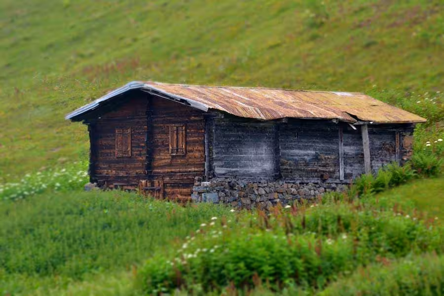 Yayla evi Pokut yaylası Pokut yaylası fotoğrafları tarihi yayla evi - Historical house, Pokut plateau photos