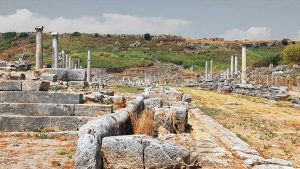 Perge antik kenti sütunlu ana cadde - Perge the columned main street