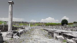 Perge antik kenti sütunlu ana cadde - Perge ancient city, columned main street