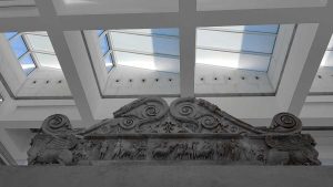 Ara Pacis Müzesi ve Ara Pacis altarı detayları - Rome Ara Pacis Museum and Ara Pacis altar detail