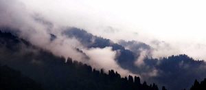 Ayder yaylası manzarası sislerin arasında heybetli dağlar fotoğrafları - monumental mountains between the fog, Ayder Plateau photos