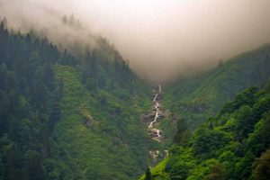 Ayder yaylası manzarasında Kavran deresi fotoğrafları - water of life falling through the mountains, Ayder Plateau photos