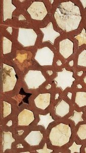 Fetihpur Sikri Ulucamii Kumtaşı ve Mermer Geometrik Bezemeler, Hindistan - Jama Mosque Marble and Sandstone Geometric Decorations, India