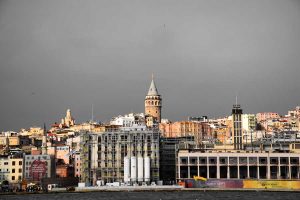 Galata Kulesi ve Karaköy tarihi yolcu salonu - Galata Tower and Karaköy historical passenger hall