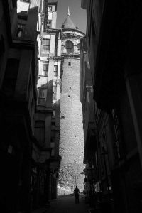 Galata Sokaklarından Galata Kulesi - Galata Tower from Galata Streets