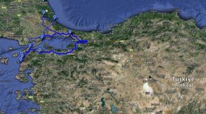 Gelibolu Dupnisa turu güzergahı - Gallipoli Dupnisa route