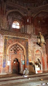 Hindistan Fetihpur Sikri Ulu Cami mihrap ve minber süslemeleri - Decorations on mihrab and minbar in the Jama Mosque Fatehpur Sikri