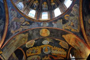Kariye Camii Parekklesion freskleri Aziz Ioannes Damaskenos ve Aziz Kosmas