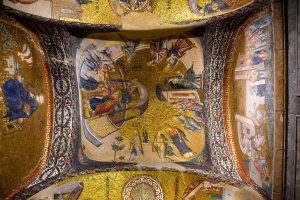 Kariye Camii (Eski Kariye Kilisesi Müzesi) Meryem'in tapınağa takdimi mozaiği