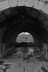 Letoon antik kenti tiyatro geçidi - the Mediterranean region Letoon ancient city passage to the theatre