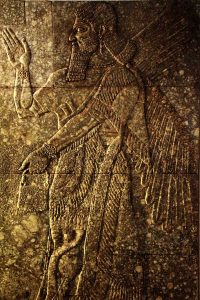 Gülbenkyan Müzesi eserleri Nimrud Kabartması (M.Ö. 884-859) - Lisbon Calouste Gulbenkian Museum (Museu Calouste Gulbenkian) Nimrud relief