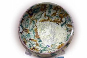 Malatya müzesi fotoğrafları Pirot höyük sırlı kap pişmiş toprak - Pirot mound vessel with glaze baked clay