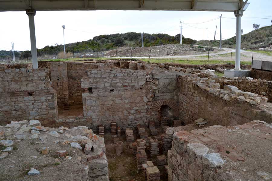 Parion antik kenti Kemer Biga, Roma hamamı - Roman bath, Turkey Marmara region Parion ancient city photos