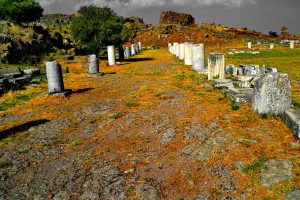Pergamon Trajan tapınağı, Pergamon antik kenti fotoğrafları - Trajaneum, Pergamon photos