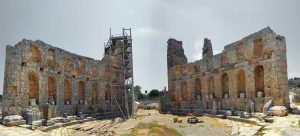 Perge antik kenti Hadrianus takı - Perge ancient city the Hadrianus arch