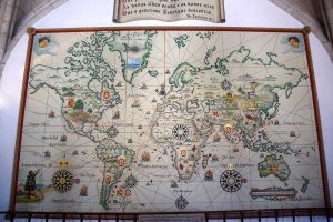 Portekiz Deniz Müzesi Dünya Haritası - Portugal Navy Museum World Map (Museu de Marinha)