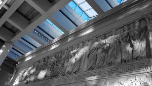 Ara Pacis Müzesi sunak kabartmaları - Rome Ara Pacis Museum altar's relief