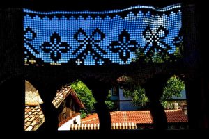 Safranbolu tarihi evi ve dantel arkasından Safranbolu silueti fotoğrafları - silhouette of Safranbolu behind the lace, Safranbolu photos