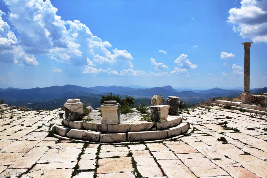 Sagalassos antik kenti fotoğrafları macellum (gıda pazarı) - Sagalassos ancient city photos Macellum (food market)