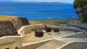 Seddülbahir Kalesi Bonetler, Çanakkale Boğazı ve karşıda Kumkale - Seddülbahir Fortress Bonnets, Dardanelles and Kumkale on the Asian Side