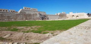Seddülbahir Kalesi Üst Avlu Kuzey Doğu ve Kuzey Batı Duvarı Restorasyon Süreci - Seddülbahir Fortress Upper Courtyard North West & East Wall during Restoration