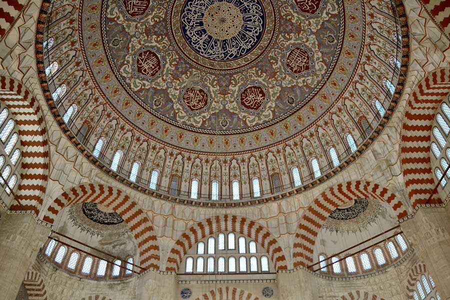 Selimiye Cami kubbe pencereler - Selimiye Mosque dome and windows