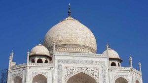 Hindistan gezilecek yerler Tac Mahal Babür mimarisinin ikonik Soğan kubbesi - Taj Mahal, Iconic Onion dome of Mughal Architecture