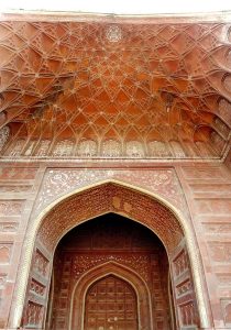 Tac Mahal Misafir Evi giriş eyvanı bezemeleri - Taj Mahal Guest House entrance iwan decorations