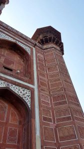 Tac Mahal giriş kapısı Darwaza-i Rauza süslemeleri - Taj Mahal decorations on the facade of entrance building