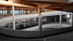 Torino eski Fiat fabrikası sarmal rampa- Turin Lingotto old Fiat car factory spiral ramp